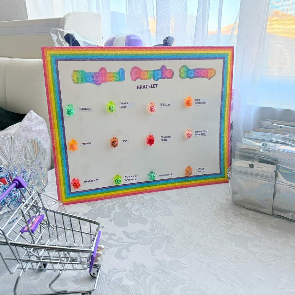 Magical Purple Scoop Bracelet Display
